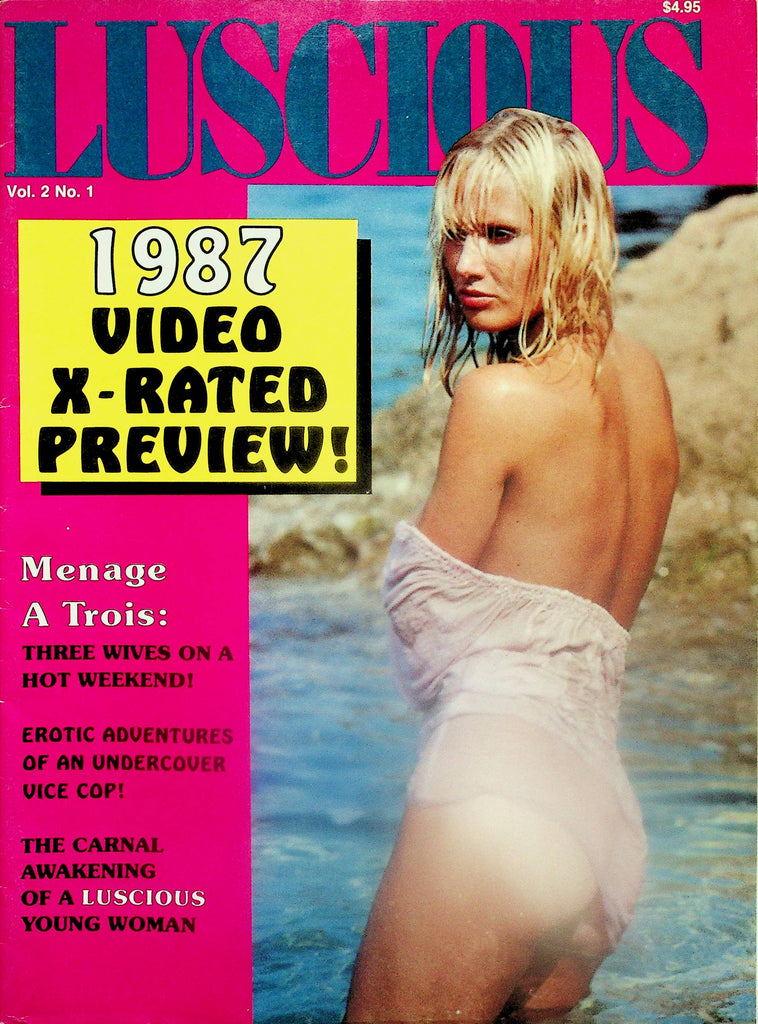 Luscious Magazine 1987 Video X-Rated Preview / Menage A Trois   vol.2 #1 1988   102825lm-p
