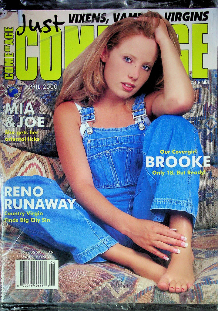 Just Come Of Age Magazine Ft. Brooke & Mia April 2000 SEALED 010725RP