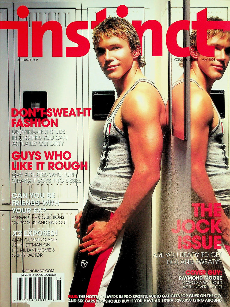 Instinct Gay Interest Magazine  The Jock Issue - Cover Guy Raymond Moore  May 2003     042226lmp