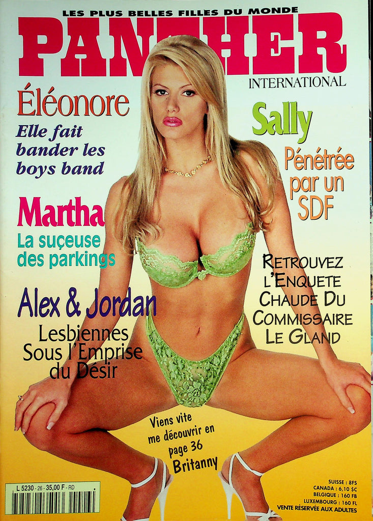 Panther French International Magazine  Covergirl Britanny  1990's    062626lmp-GSC