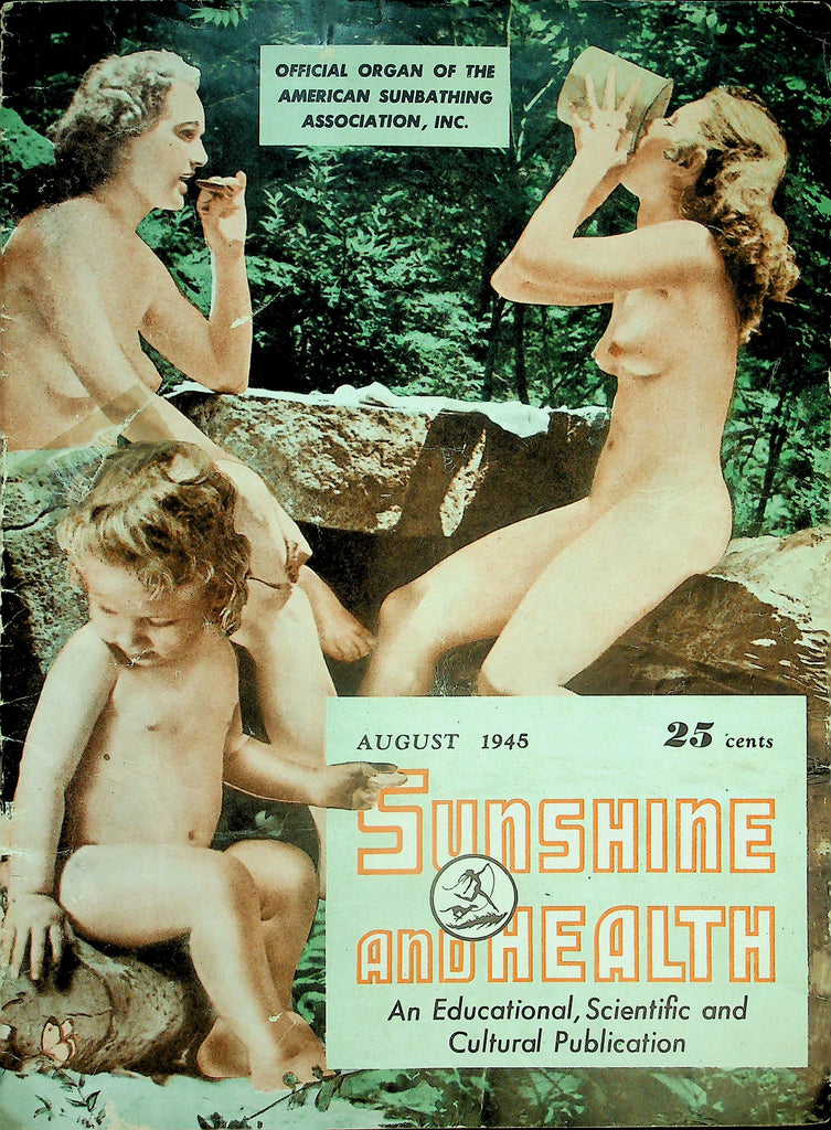 Sunshine And Health Nudist Magazine  Converting Non Nudists / Health From Sunshine   August 1945   040826lmp