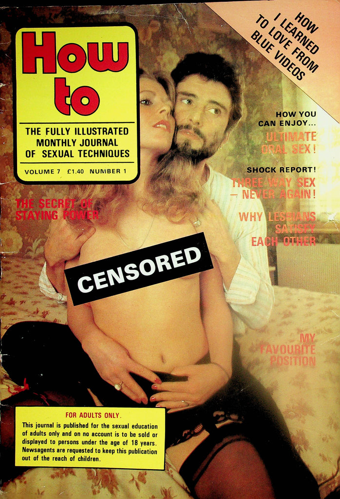 How To Illustrated Monthly Journal Of Sexual Techniques  The Secret Of Staying Power    vol.7 #1  1981    070525lm-p