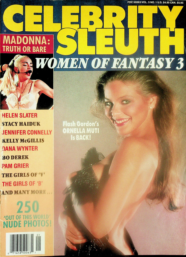 Celebrity Sleuth Magazine Women Of Fantasy 3 -  Madonna , Ornella Muti   vol.5 #1  1991    121125lmp