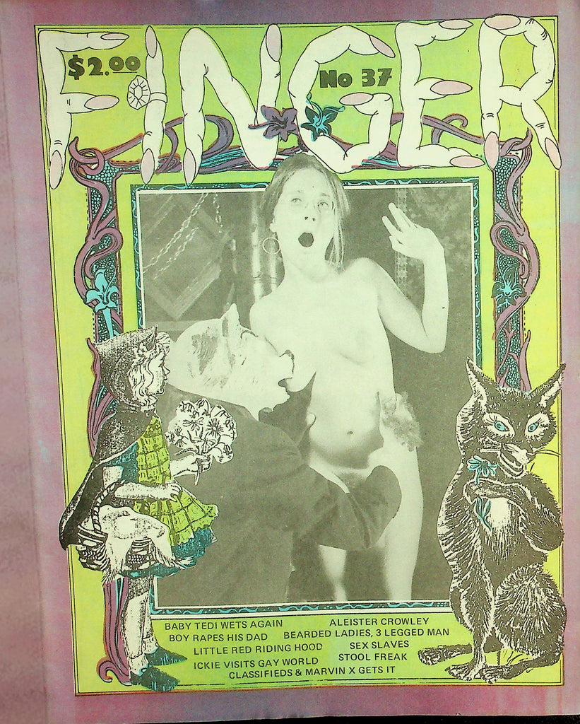 Finger Adult Newspaper Magazine  Little Red Riding Hood / Ickie Visits Gay World  #37  1980's   090126lmp2-GSC