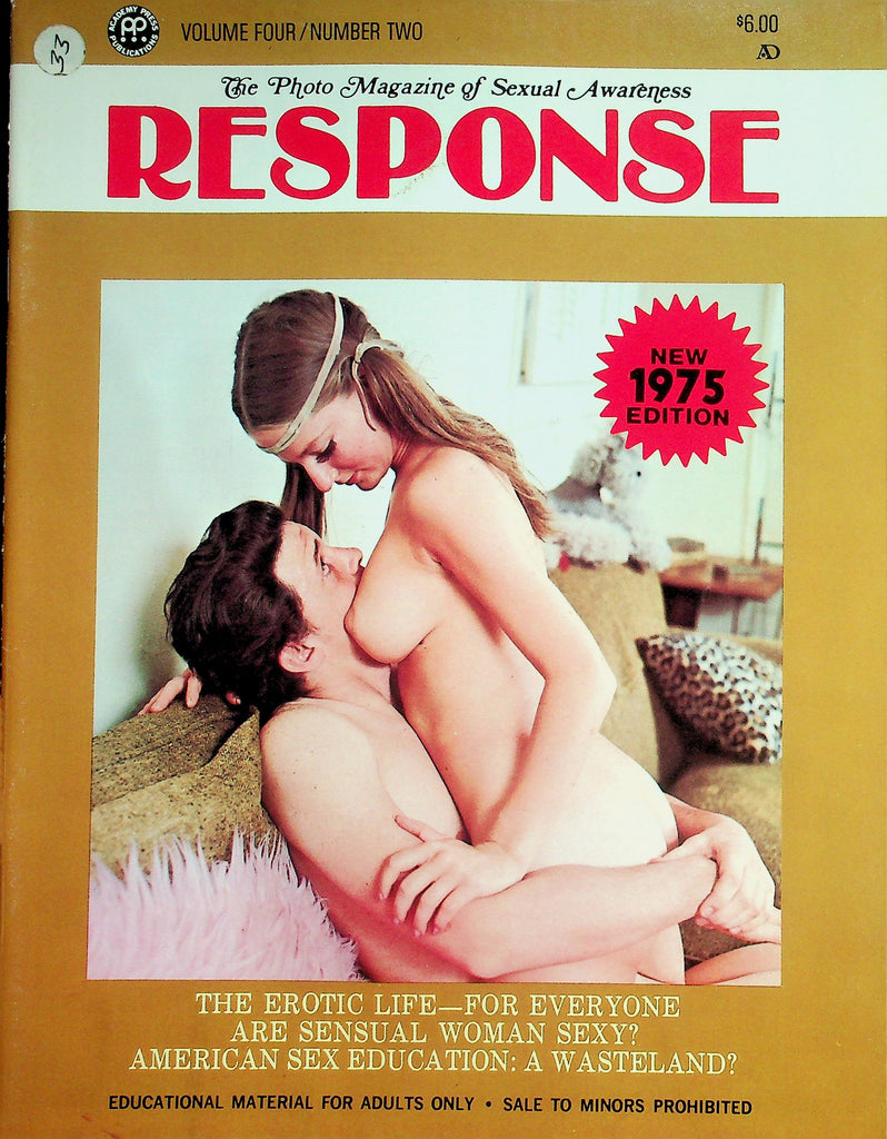 Response Sexual Awareness Magazine  The Erotic Life, Getting Your Way In Bed , Sex Fiction vs. Sex Fact  vol.4 #2  1975       091826lmp-GSC
