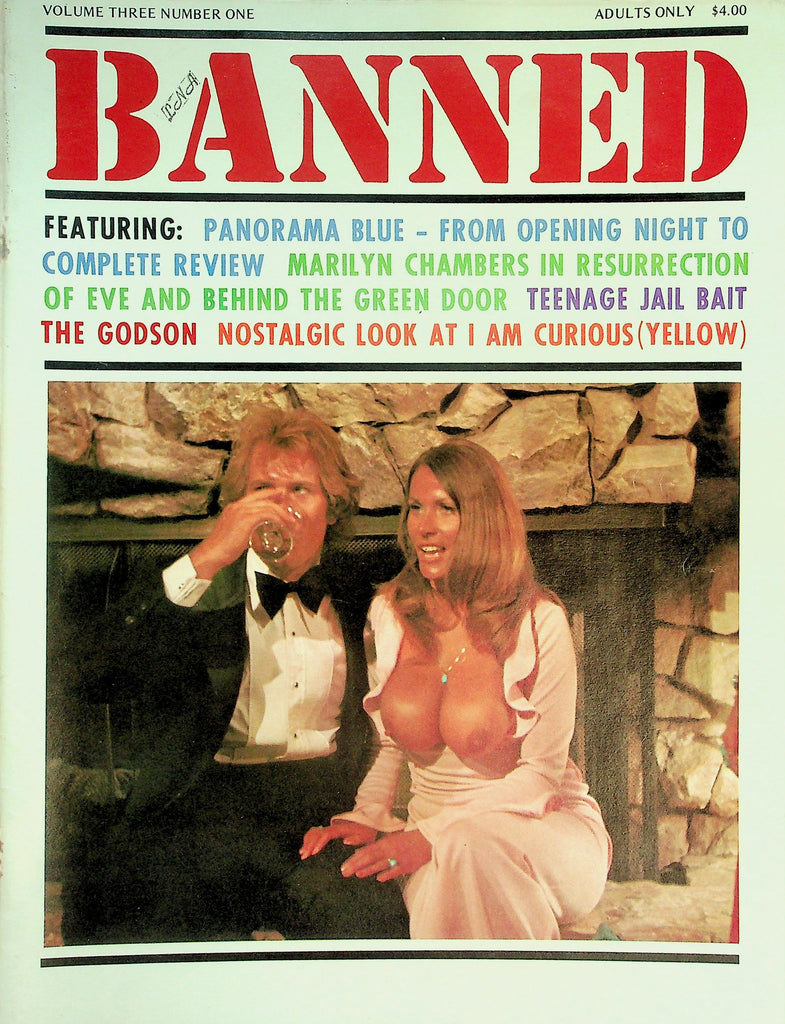 Banned Moves Magazine  Uschi Digard In "Hollywood Party", Marilyn Chambers In "Behind The Green Door"  vol.3 #1  1974   092526lmp-GSC