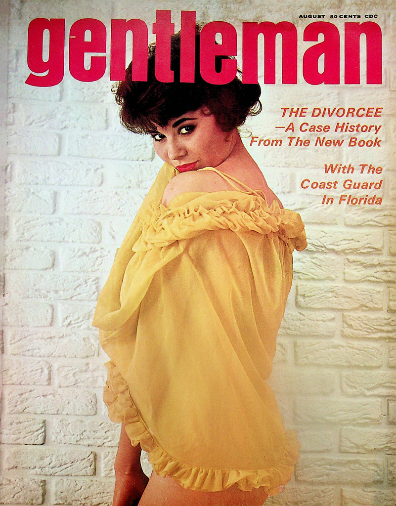 Gentleman Vintage Magazine   Cover and Centerfold Girl Carol White  August 1962   072624lm-p2