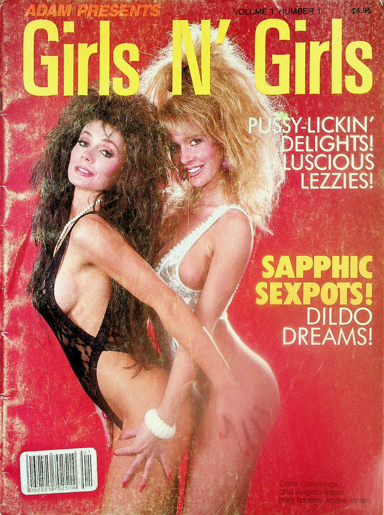Adam Presents Girls N' Girls Magazine  Cover Girls Carol Cummings & Angela Baron    vol.1  1989   111525lm-p2