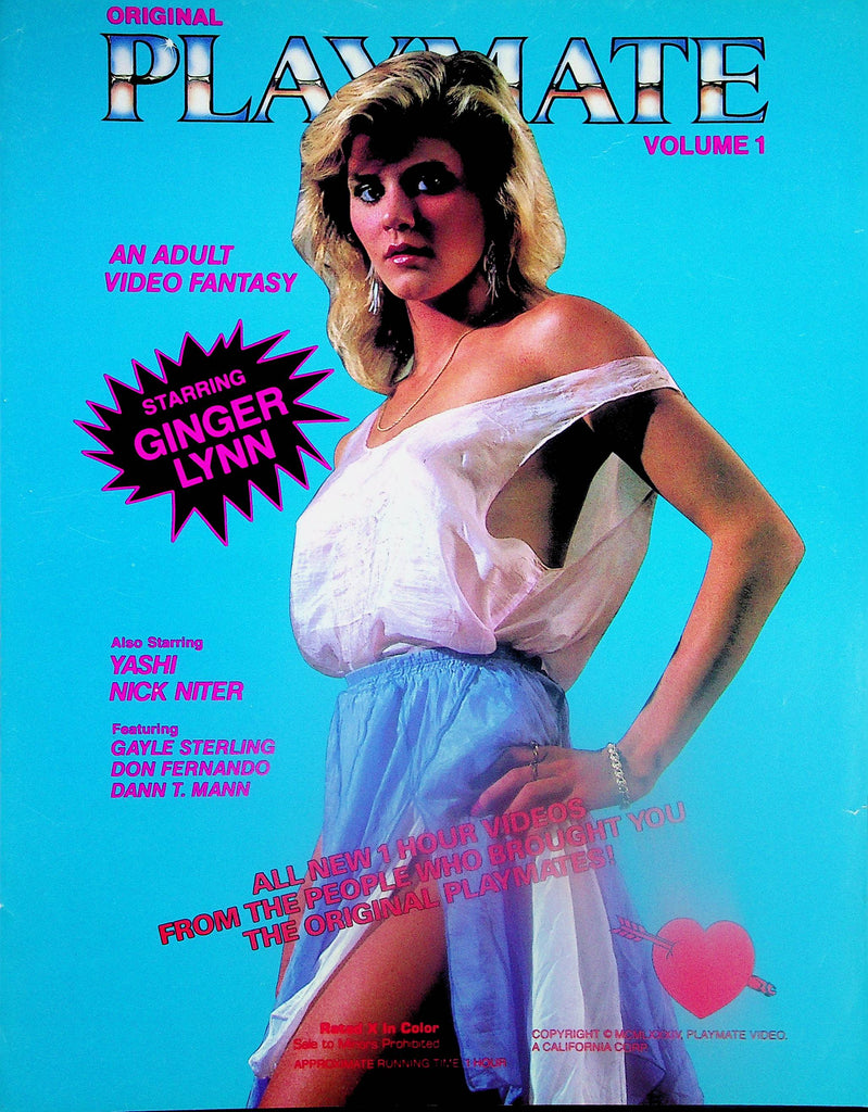 Orginal Playmate vol.1 Starring Ginger Lynn and Pretty Girl vol.1  Starring Angel  Adult Movie Slick  1986    051725lm-p