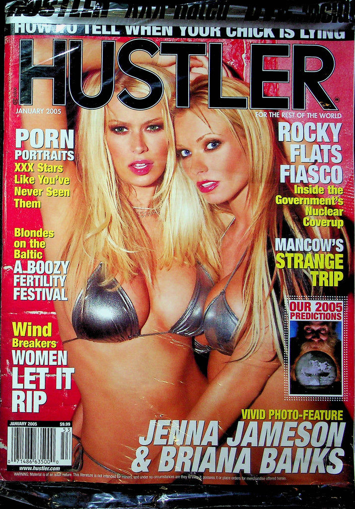 Hustler Magazine Jenna Jameson & Briana Banks January 2005 SEALED W/DVD 051823RP