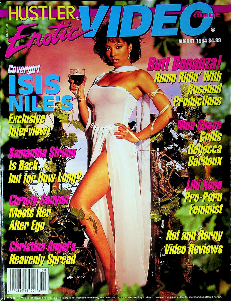 Hustler Erotic Video Guide Magazine Ft. Isis Nile, Nina Suave, Samantha Strong & Christy Canyon August 1994 051725RP