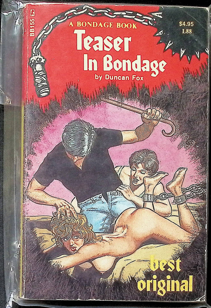 Teaser in Bondage by Duncan Fox BB155 1970s/80s Best Original Greenleaf Bondage Classic BDSM Bondage Fetish Adult Paperback Novel -111424AMP