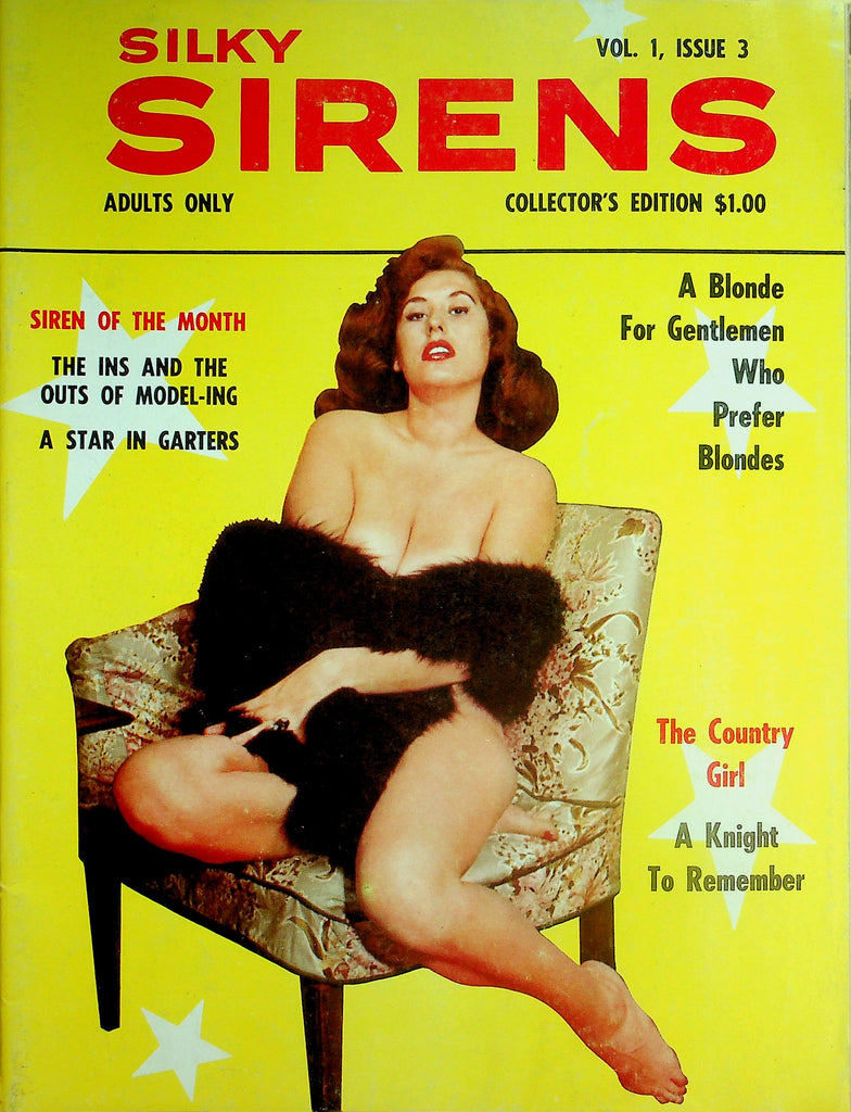 Silky Sirens Magazine  For Those Gentlemen Who Prefer Blondes Miss Tammy  vol.1 #3  1963  Collector Edition     032626lmp