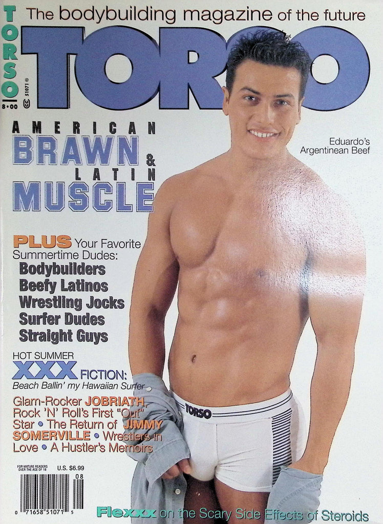 Torso Gay Magazine American Brawn & Latin Muscle Eduardo's Agrentina Beef August 2000  091226LLP
