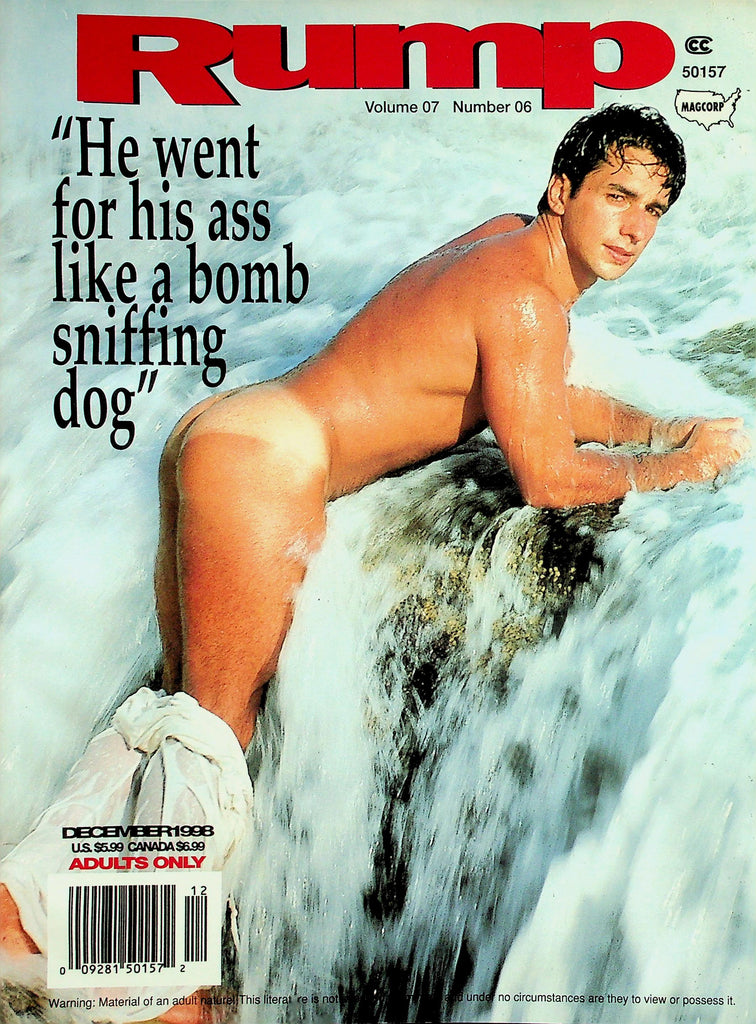 Rump Gay Magazine He Went For His Ass!  Cover Guy Luiz Eduardo  vol.7 #6 December 1998  Magcorp    041726lmp