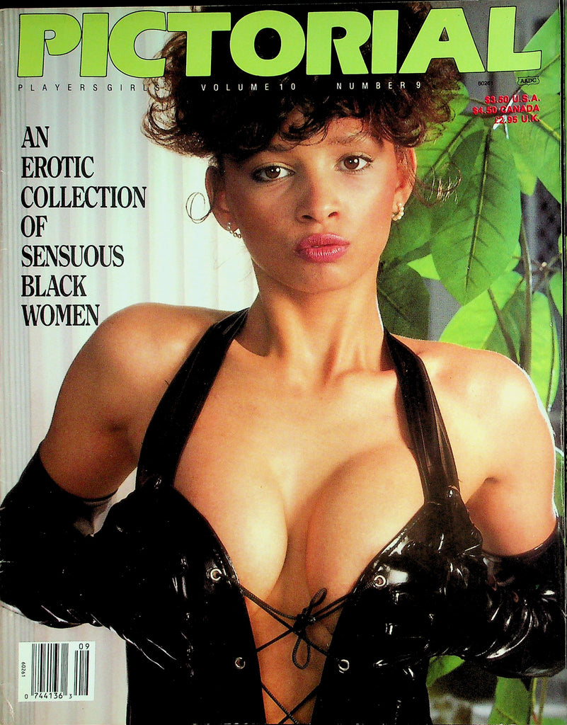 Pictorial Players Girls Magazine Sensuous Black Women: Heather Hunter, Melanie & More! vol.10 #9  1990     061726lmp-GSC