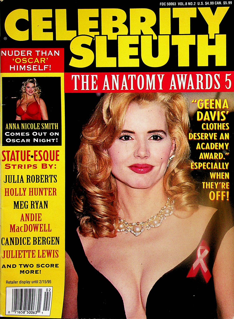 Celebrity Sleuth Magazine   Geena Davis / Anna Nicole Smith  vol.8 #2  1995     091823lm-p2