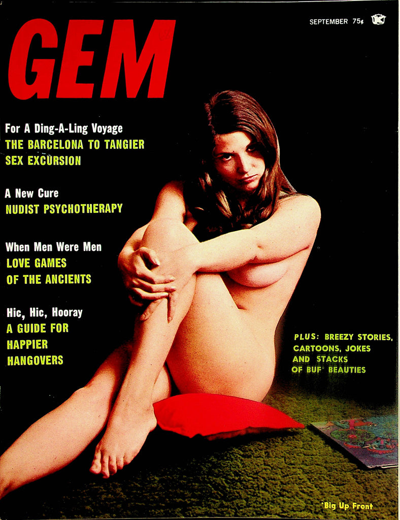 Gem Busty Magazine  Cover and Centerfold Girl Lucille  September 1968     061124lm-p