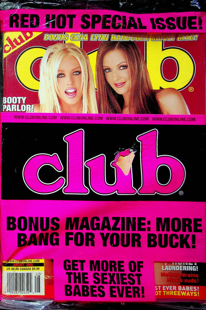 Club Magazine Gina Lynn August 2005 SEALED W/ Bonus Supplement 061223RP