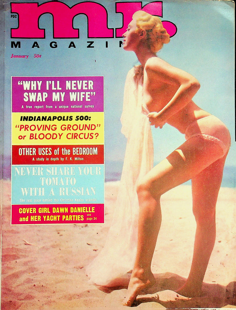 Mr. Magazine  Cover/Centerfold  Dawn Daniel and Her Yacht Parties  January 1964    031926lmp