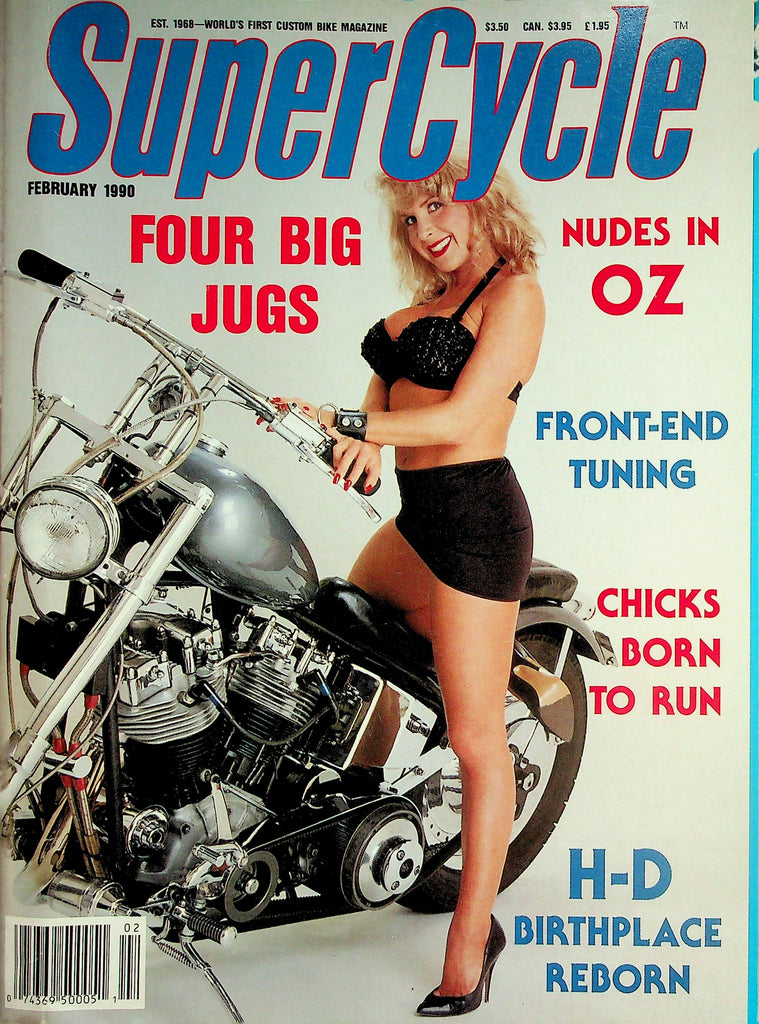 Super Cycle Magazine  Four Big Jugs / Nudes In Oz / Chicks Born To Run  February 1990   040726lmp