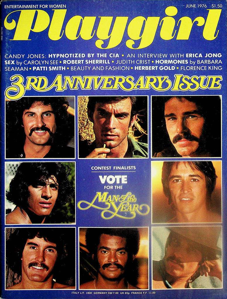 Playgirl Magazine  Contest Finalists Vote For Man Of The Year  June 1976  3rd Anniversary     051825lm-p