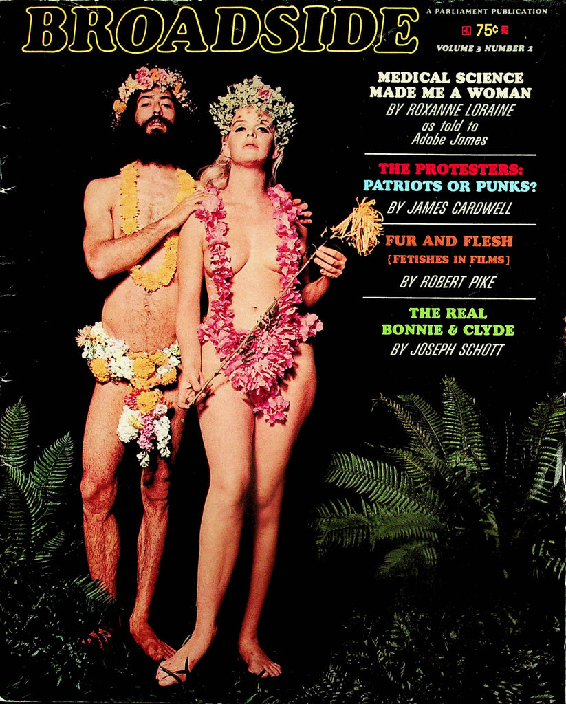 Broadside Vintage Magazine  Fur & Flesh / The Real Bonnie & Clyde   vol.3 #2 1967 Parliament Publication   091925lm-p