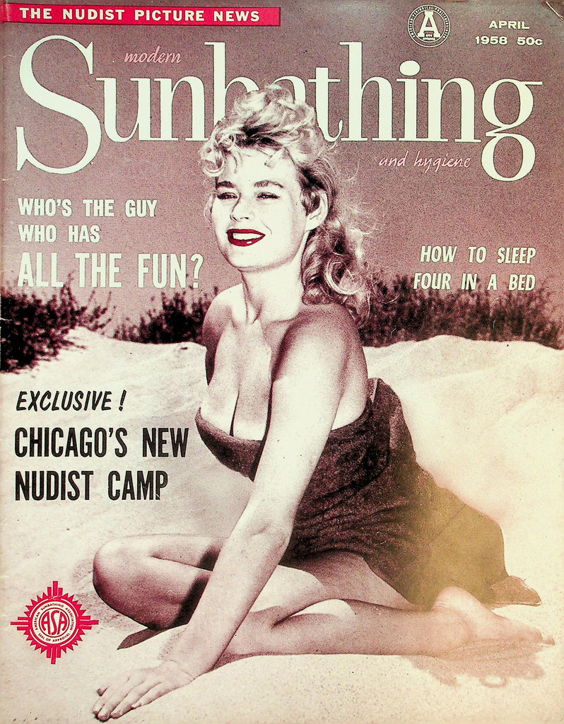 Modern Sunbathing and Hygiene Nudist Magazine  Exclusive! Chicago's New Nudist Camp  April 1958     072526lmp-GSC