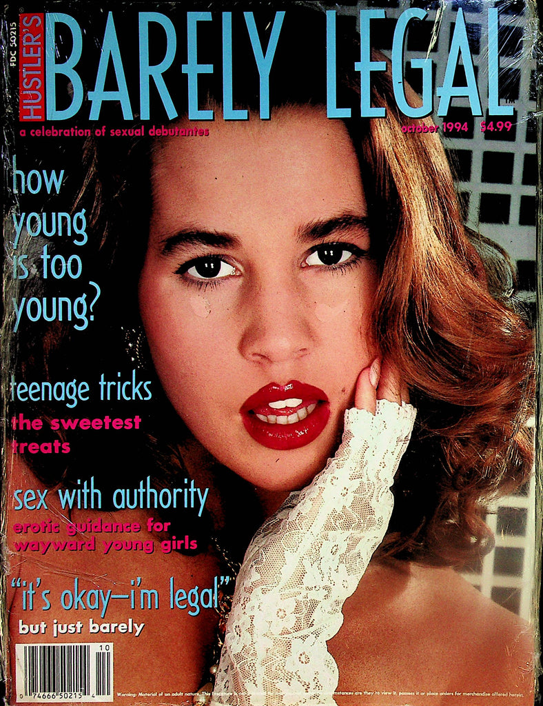 Hustler's Barely Legal Magazine "It's Okay - I'm Legal"  October 1994    New/Sealed     010224lm-p2