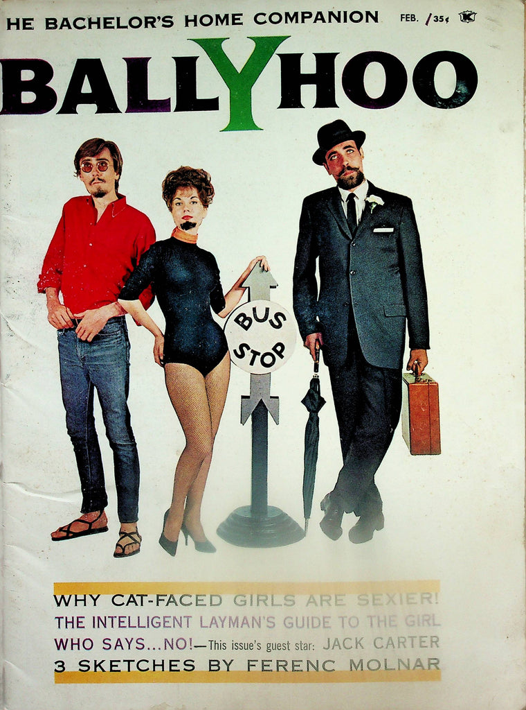 Bally Hoo Vintage Magazine  The Intelligent Layman's Guide To The Girl Who Says...No!   February 1962   092225lm-p