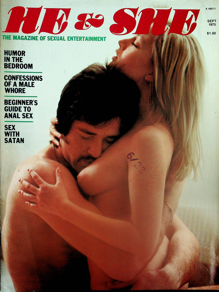 He & She Magazine  Beginner's Guide To Anal Sex / Confessions Of A Male Whore  September 1975  110225lm-p