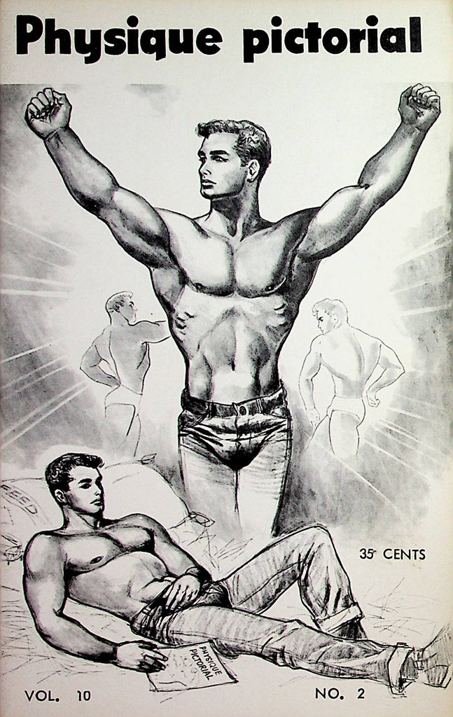 Physique Pictorial Men's Gay Interest Digest  vol.10 #2  August 1960   102124lm-p
