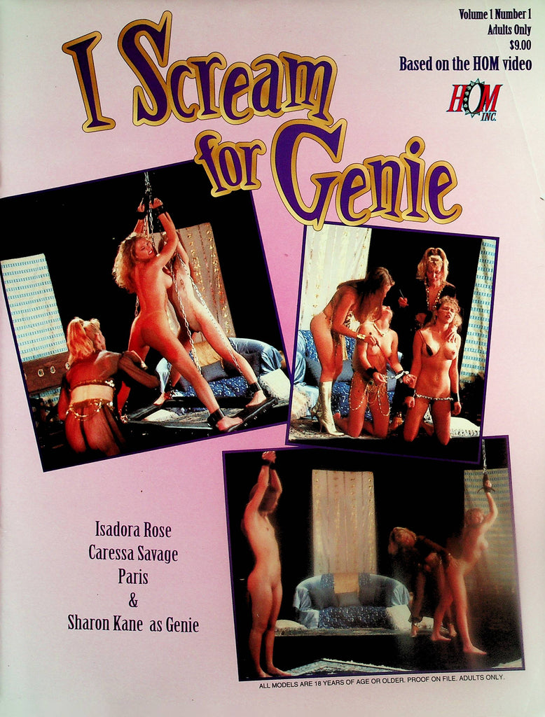 I Scream For Genie Bondage Magazine  Sharon Kane As Genie / Isadora Rose  vol.1 #1  1996 by HOM   081225lm-p