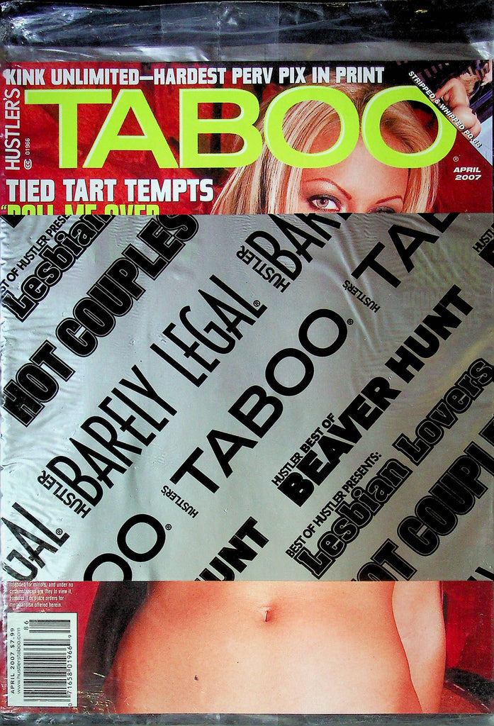 Hustler's Taboo BDSM Magazine Tied Tart April 2007 SEALED 112124RP