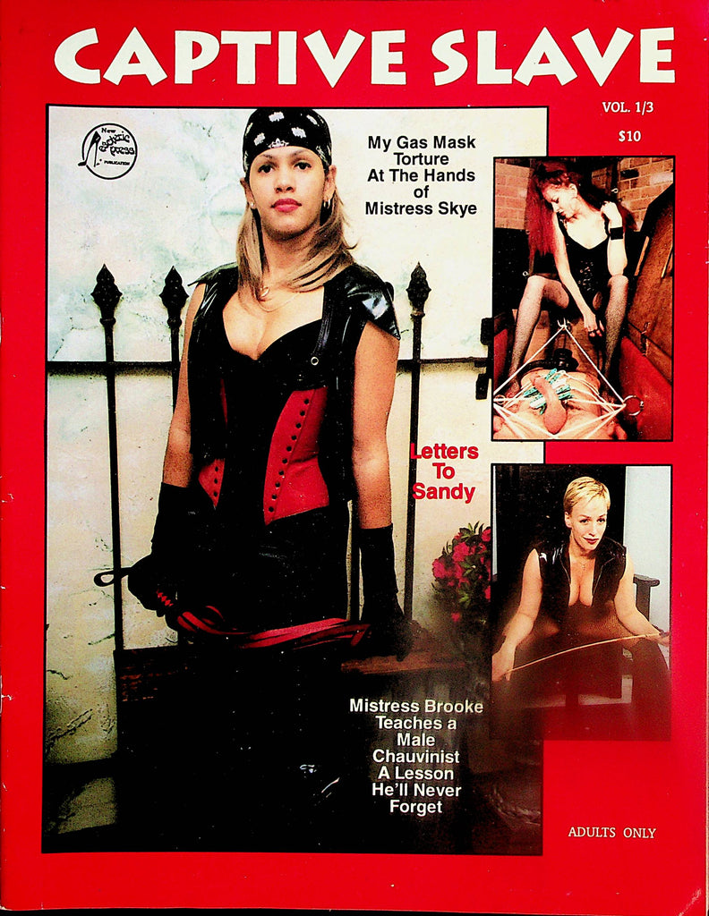 Captive Slave Fetish Magazine  Mistress Skye / Mistress Brooke  vol.1 #3  1997 Esoteric Press     092824lm-p