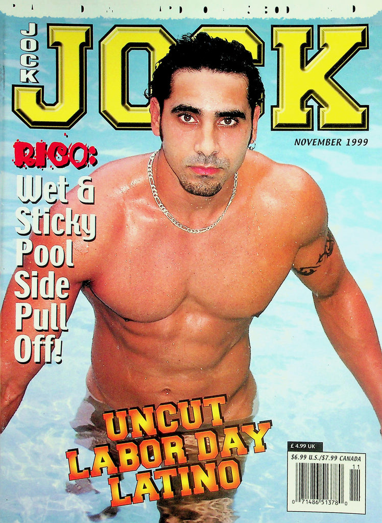 Jock Gay Magazine  Cover Guy Rico: Wet & Sticky Pool Side  November 1999    031826lmp