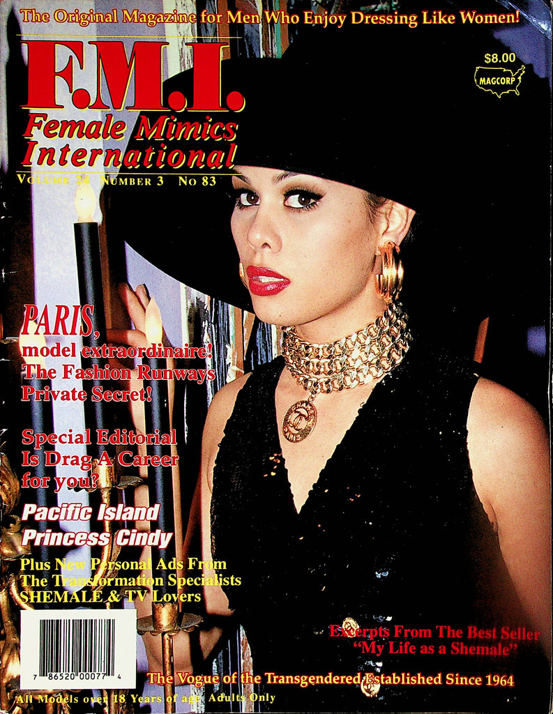 FMI Female Mimics International Magazine  Paris, Model Extraordinaire!   vol.24 #3  1994  Magcorp   121723lm-p