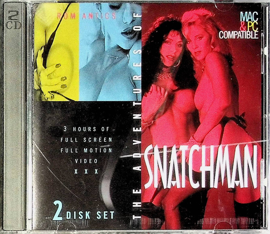 The Adventures Of Snatchman CD-ROM Mac/PC 2 Disk Set 3hrs Full Motion Video Rom Antics 050224tsdvd