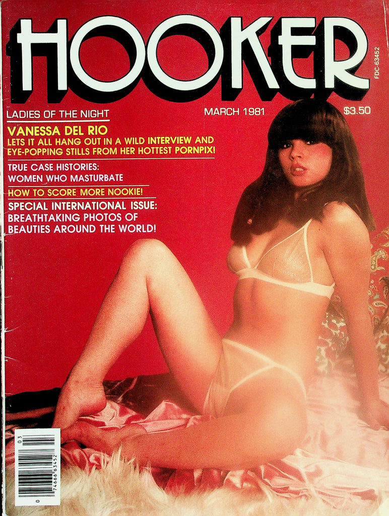 Hooker Magazine  Covergirl Danielle / Vanessa Del Rio Interview  March 1981     111325lm-p