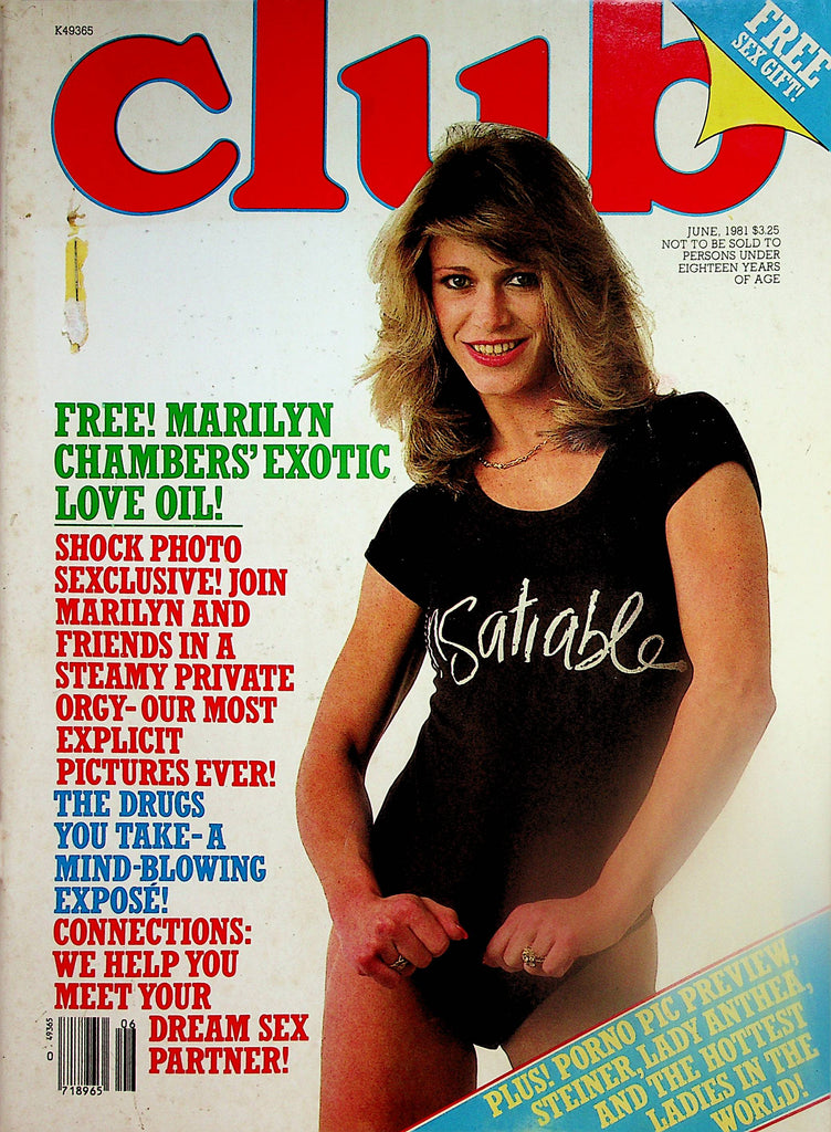Club Magazine  Marilyn Chambers  June 1981  Paul Raymond      032624lm-p
