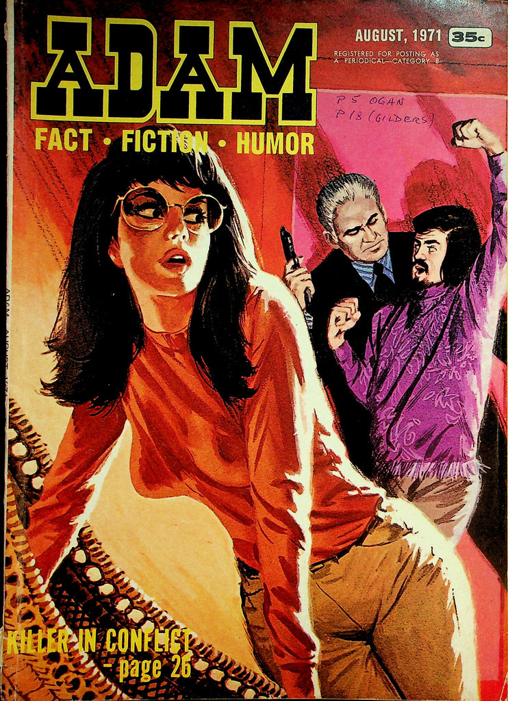 Adam Magazine  Pin-Ups, Fact, Fiction and Humor  August 1971      042726lmp