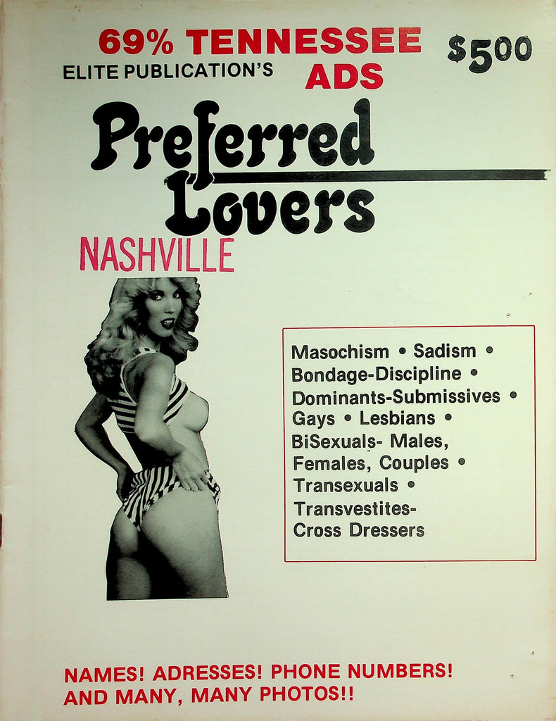 Preferred Lovers Nashville Contact Magazine  1980's   062826lmp-GSC