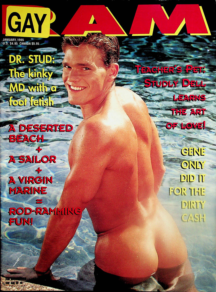 Ram Gay Magazine  A Deserted Beach & A Sailor & A Virgin Marine  January 1995    110324lm-p