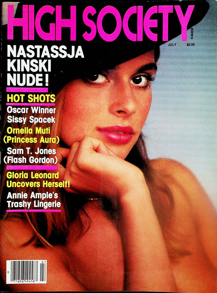 High Society Magazine  Nastassja Kinski Nude / Annie Ample / Gloria Leonard  July 1981    031224lm-p