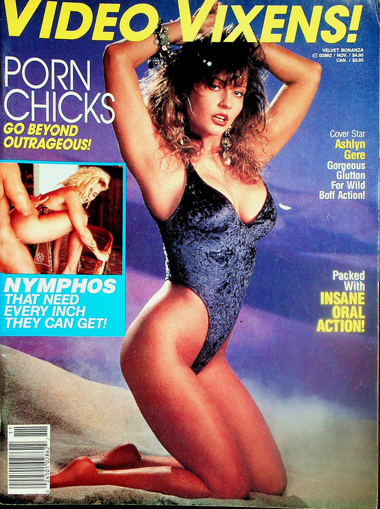 Video Vixens! Magazine  Cover Star Ashlyn Gere/ Ginger Lynn, Hyapatia Lee  November 1991      110825lm-p