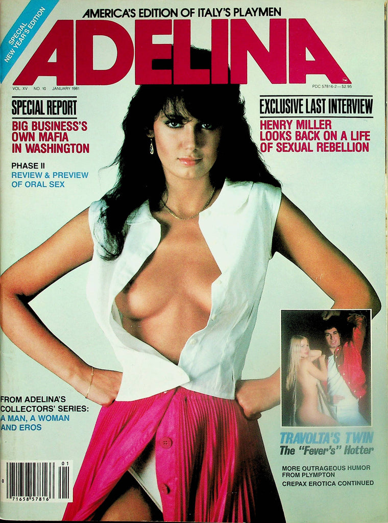 Adelina Magazine  Covergirl Monia / Travolta's Twin  January 1981  091325lm-p