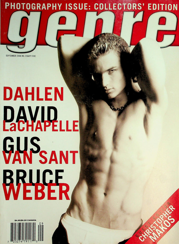Genre Gay Interest Magazine  Photography Issue Dahlen, David LaChapelle, Gus Van Sant  September 2000   Collector Edition    042326lmp