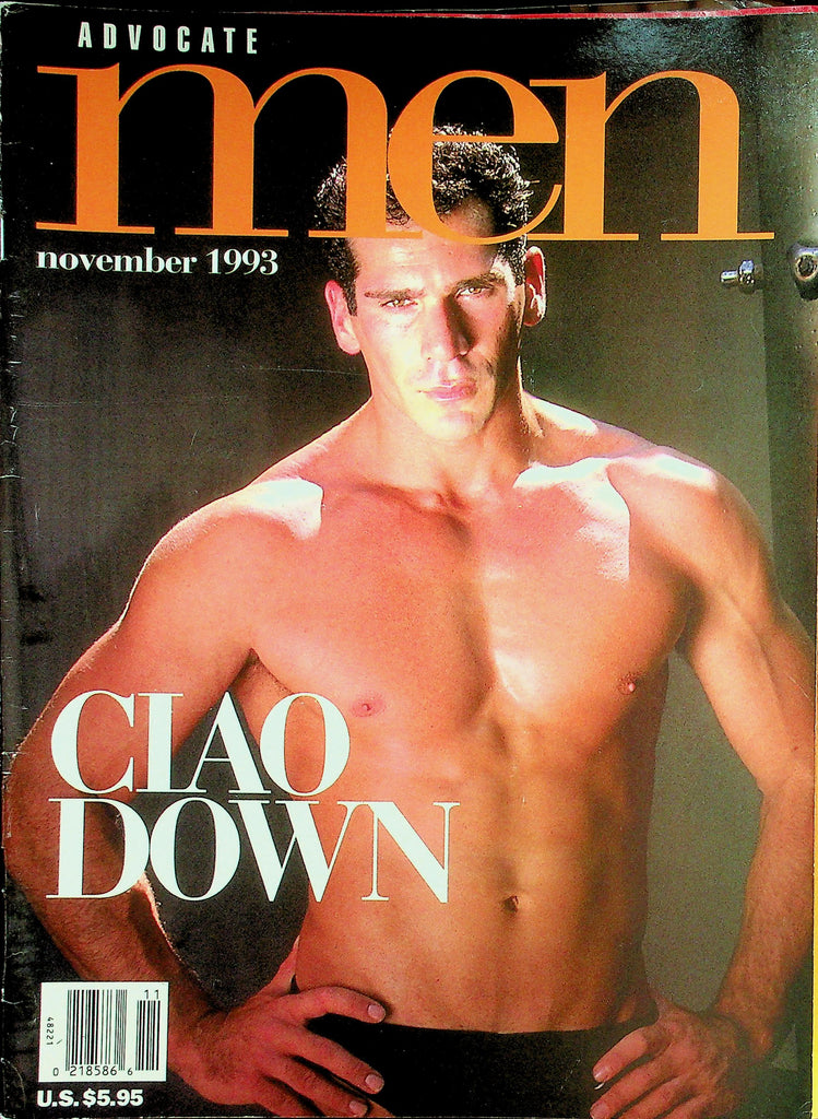 Advocate Men Gay Magazine  Cover Guy Ciao Down  November 1993    032426lmp