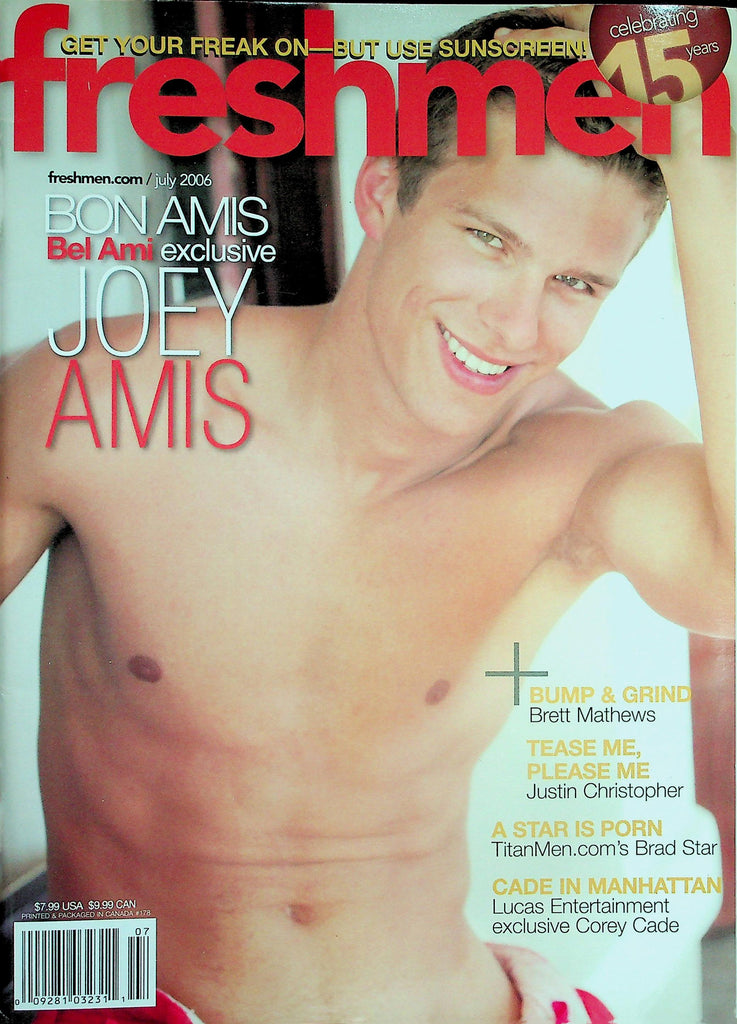 Freshmen Gay Magazine  Cover Guy Joey Amis  July 2006     122325lmp
