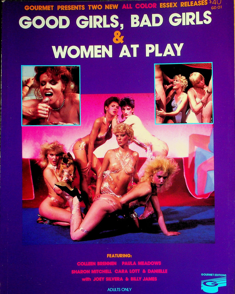 Good Girls, Bad Girls & Women At Play Magazine  Colleen Brennen, Sharon Mitchell , Joey Silvera & More!  January 1986   Gourmet Edition     052726lmp2-GSC